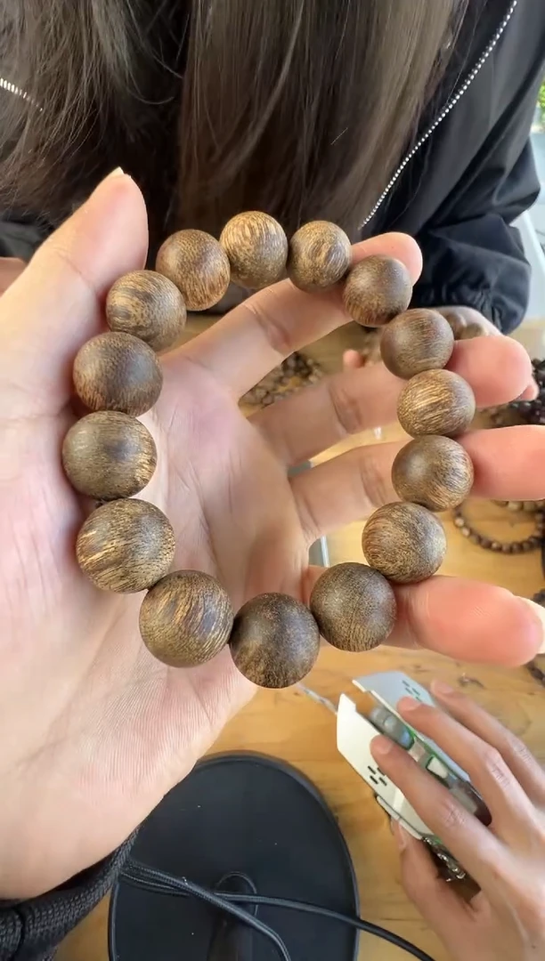 沉香沉香枕达拉干鹧鸪斑1.5圆珠单圈25+多样性发一