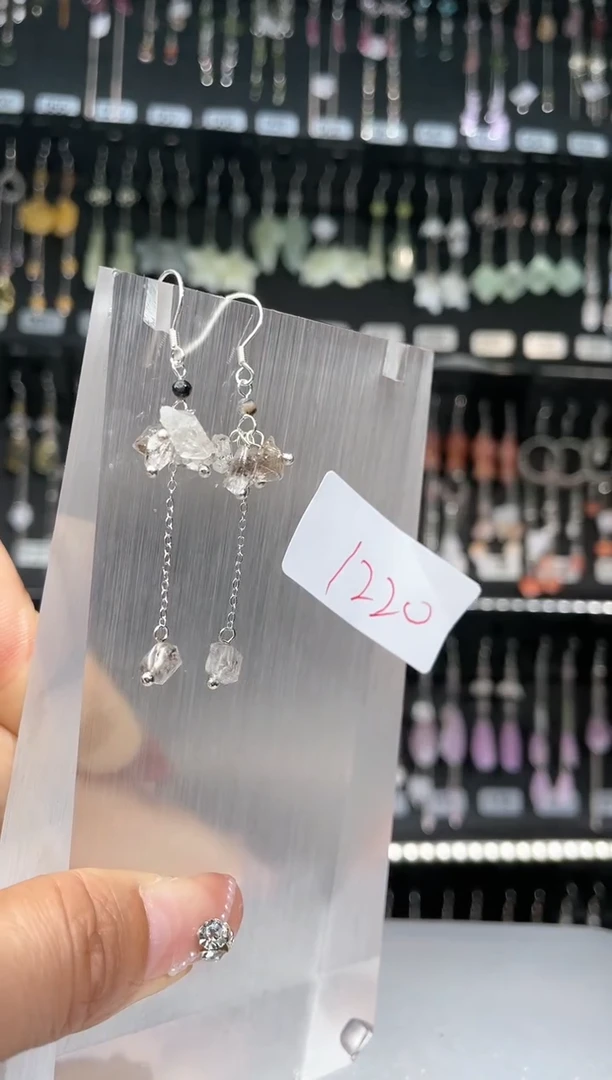 【闪购商品】紫晶耳饰银S925镶嵌喜欢拍