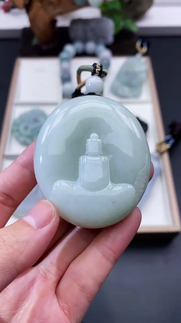 颈饰未镶嵌翡翠天然缅甸A货翡翠