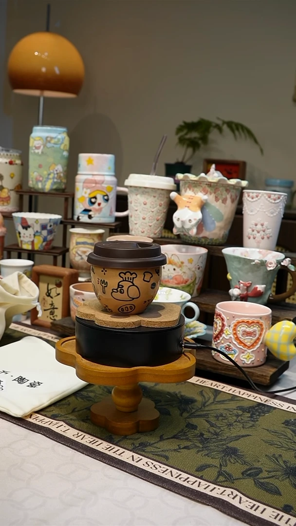 瓷【不带盒子】354高温釉下彩