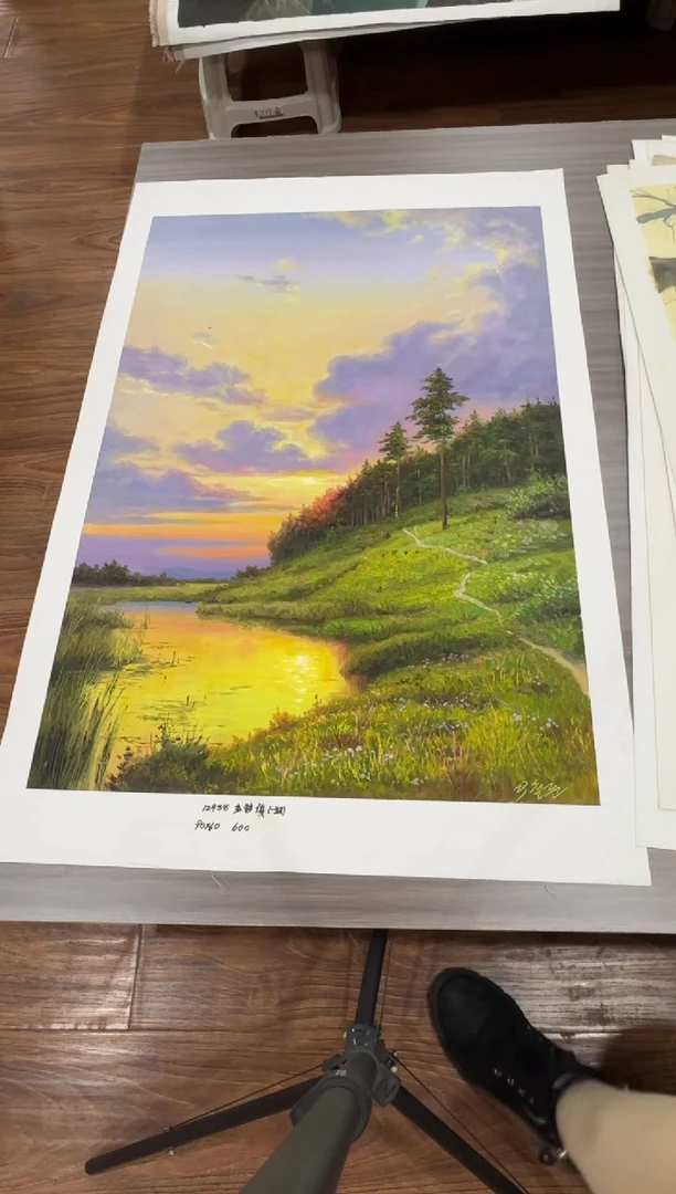 油画【42号】朝鲜原创纯手绘孤品油画