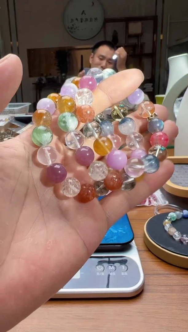 未镶嵌手链水晶多宝013 多样性发一