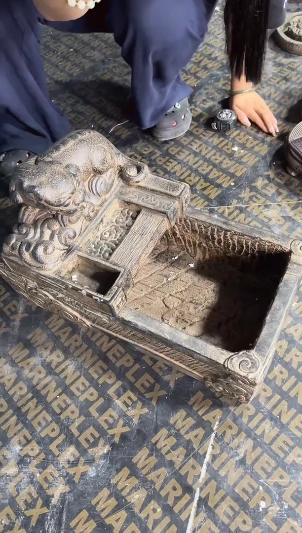 陶土【火山泥】大貔貅流水喷泉