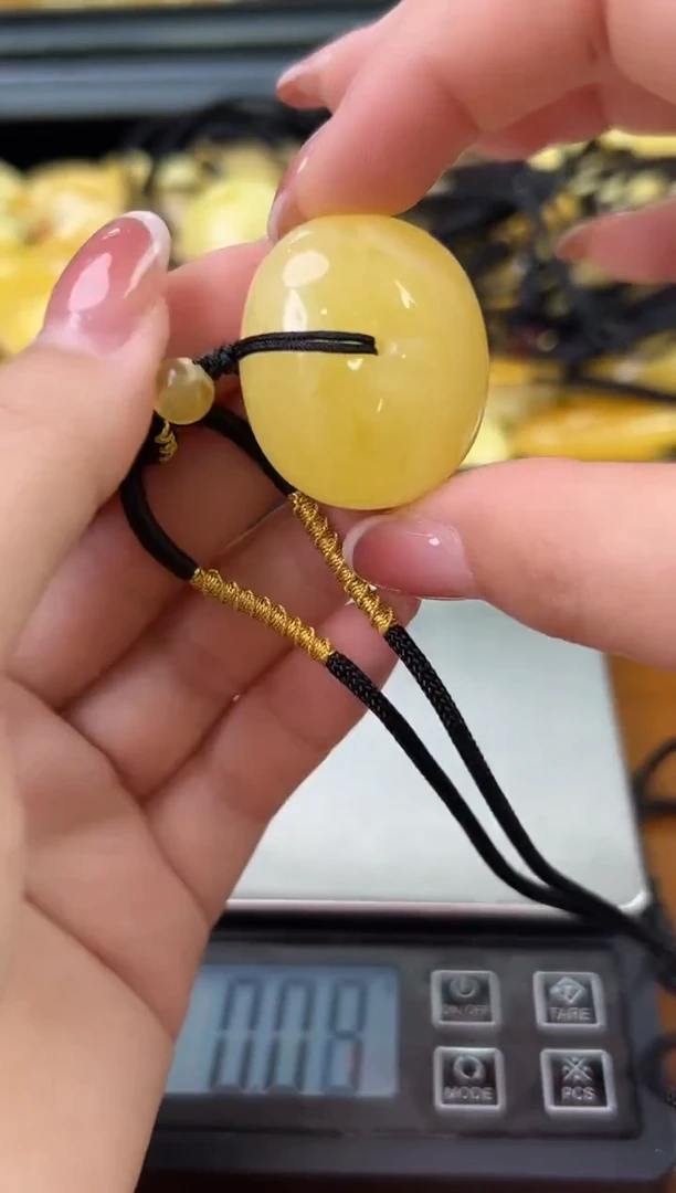 未镶嵌蜜蜡裸石琥珀蜜蜡吊坠