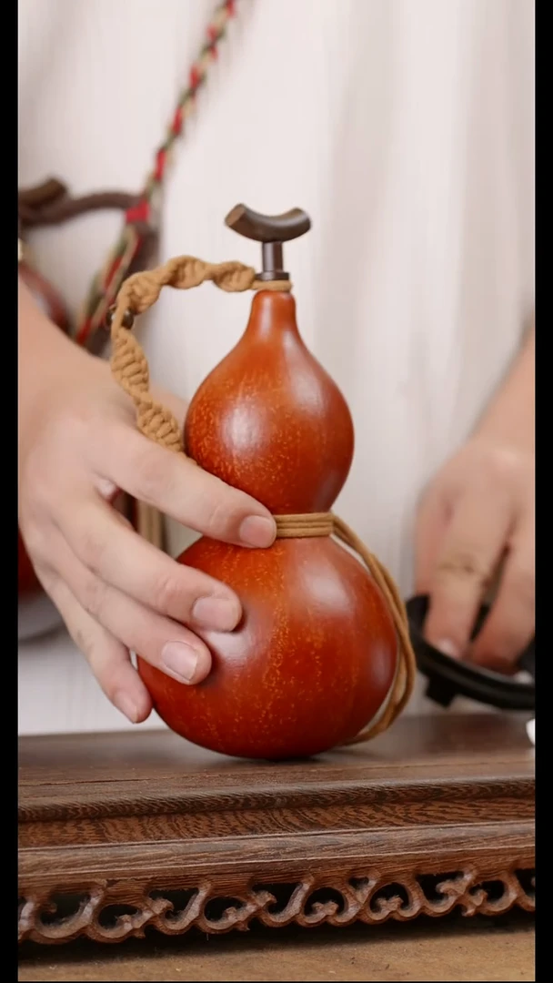 104号精品天然大漆酒葫芦一物一拍~*