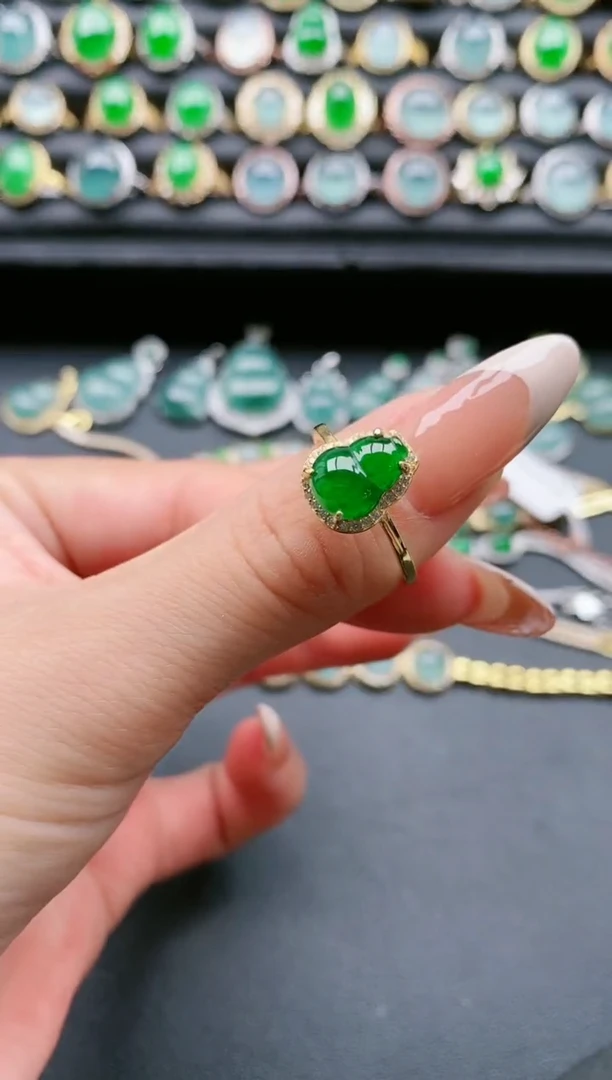 【闪购商品】翡翠戒指银S925镶嵌1111111