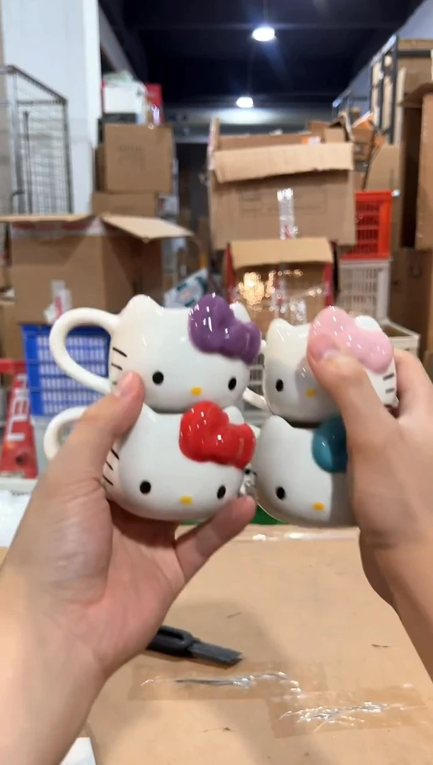 瓷片kkkt 一口杯 4件套