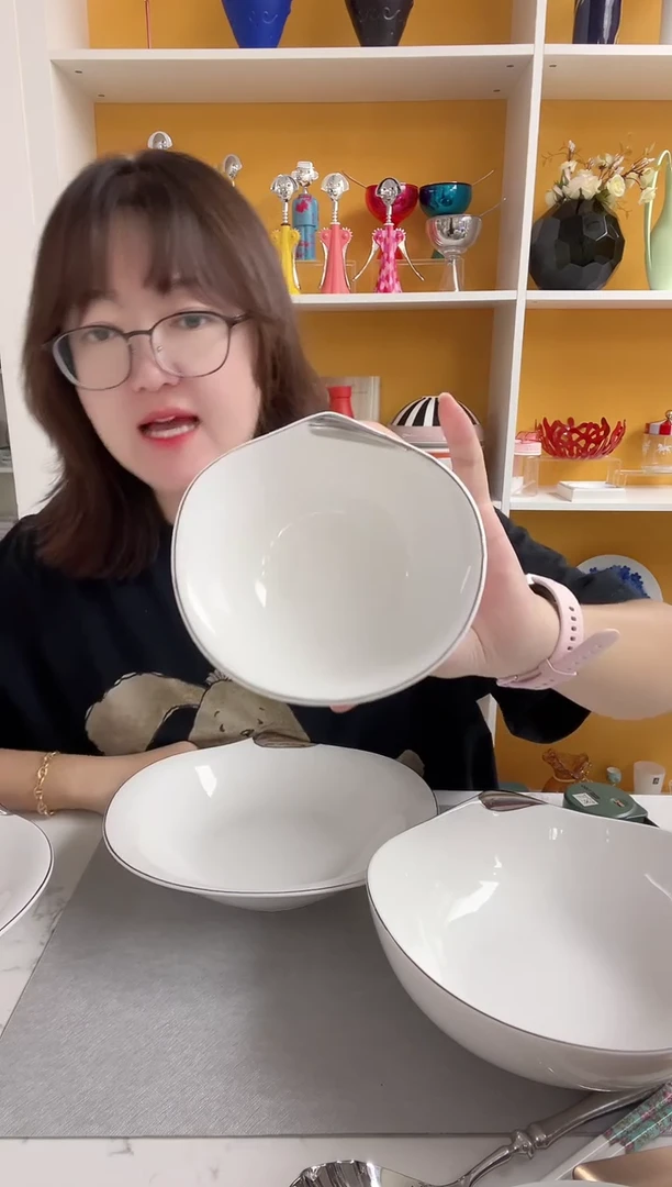 2个 意大利敦迪 水滴 饭碗13cm