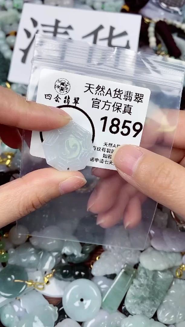 【闪购商品】翡翠颈饰未镶嵌天然A货翡翠1859