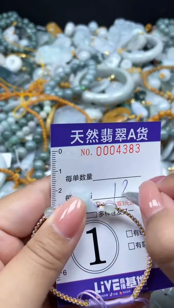 翡翠未镶嵌颈饰04383