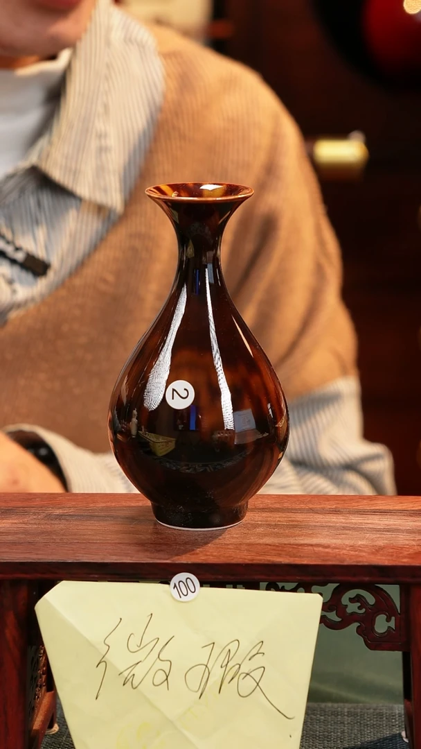 【闪购商品】摆件纯手工原创高温瓷器〖玳瑁釉〗