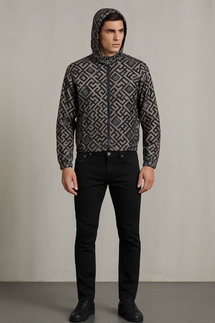 【鹰标Staphano Riccie】黑金五袋裤夏季常规薄牛仔裤百搭裤子男士