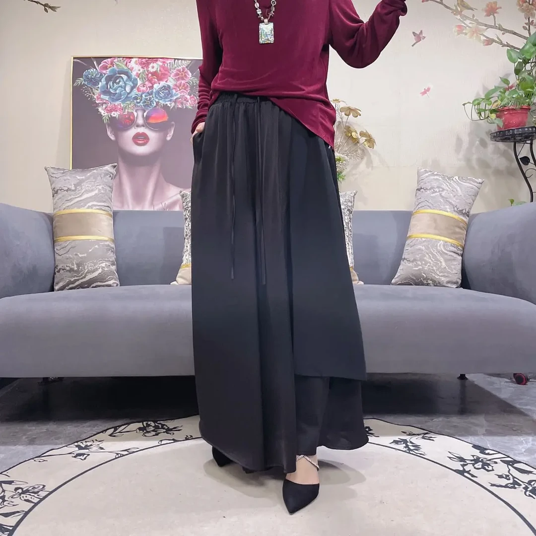 975时尚气质百搭优雅高端休闲透气拉风宽松女士休闲裤子