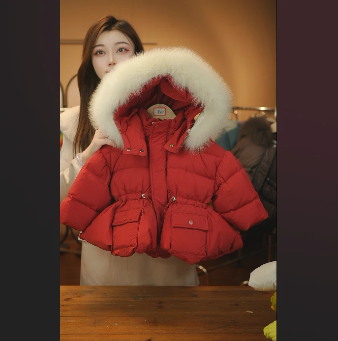 【现货2026】白鸭绒羽绒服冬季加厚外套时尚洋气儿童百搭男女童257