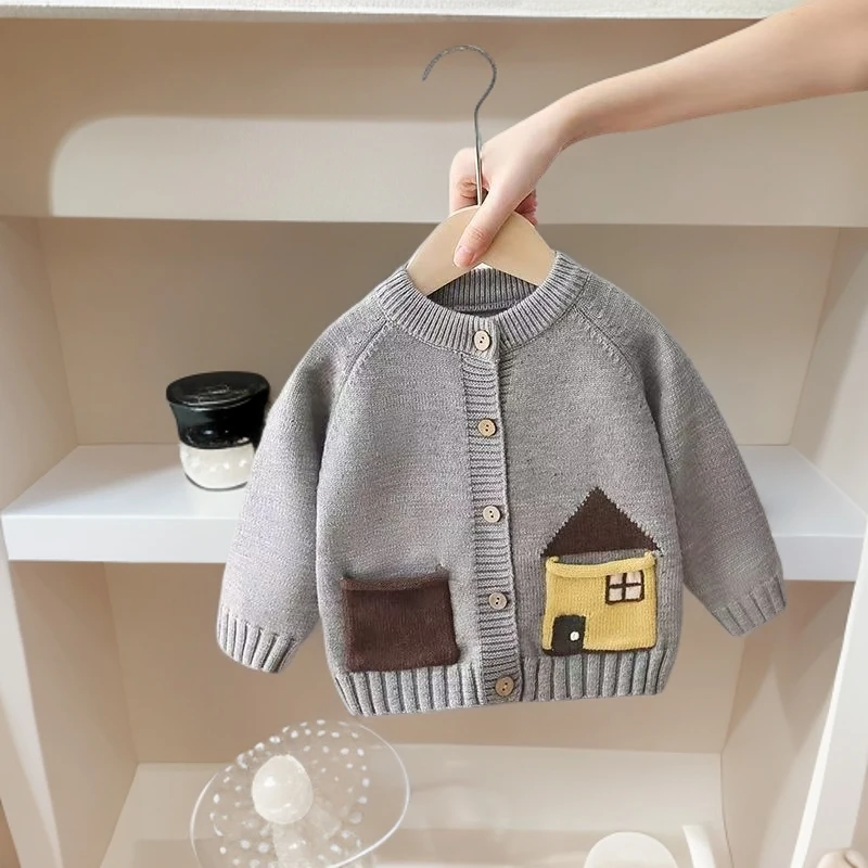 儿童毛衣开衫秋季宝宝衣服男童秋装1234岁婴儿外穿针织衫休闲新品