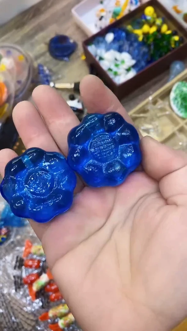 【闪购商品】琉璃手工艺品微瑕底座2个