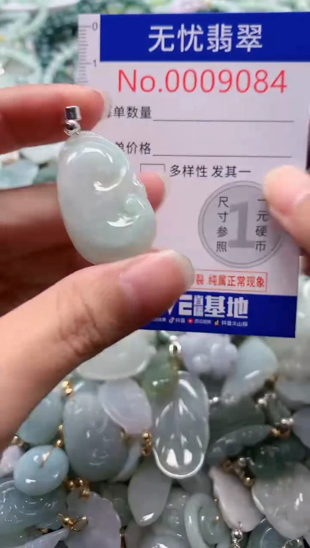 翡翠未镶嵌吊坠(不含链)9034