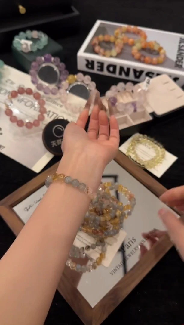 未镶嵌手链水晶浮光跃金x2550