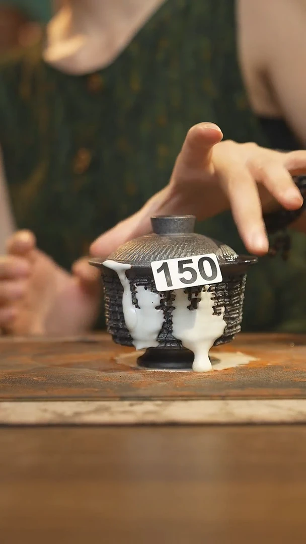 陶瓷茶器茶具盖碗150微瑕