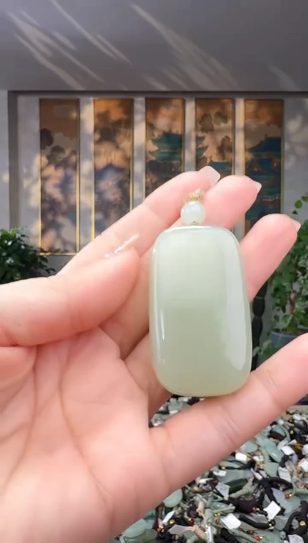 颈饰未镶嵌和田玉拍一发一多样性发货