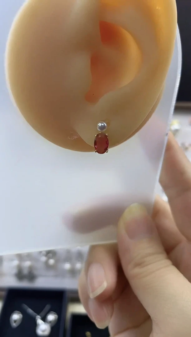 合金耳饰淡水珍珠151