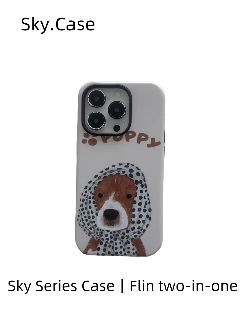 菲林二合一｜适用苹果华为vivo小米oppo手机壳围巾狗狗16pro/15