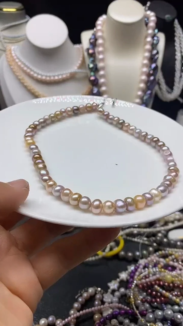 颈饰未镶嵌淡水珍珠多人