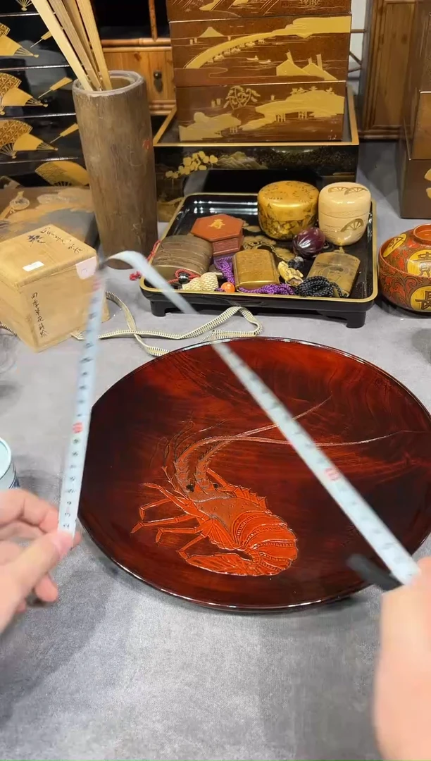 赏盘 大漆漆器大漆漆器
