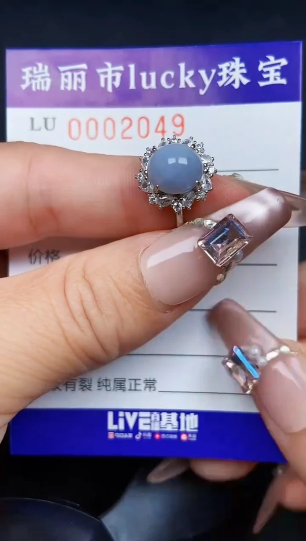 翡翠银S925镶嵌颈饰2049