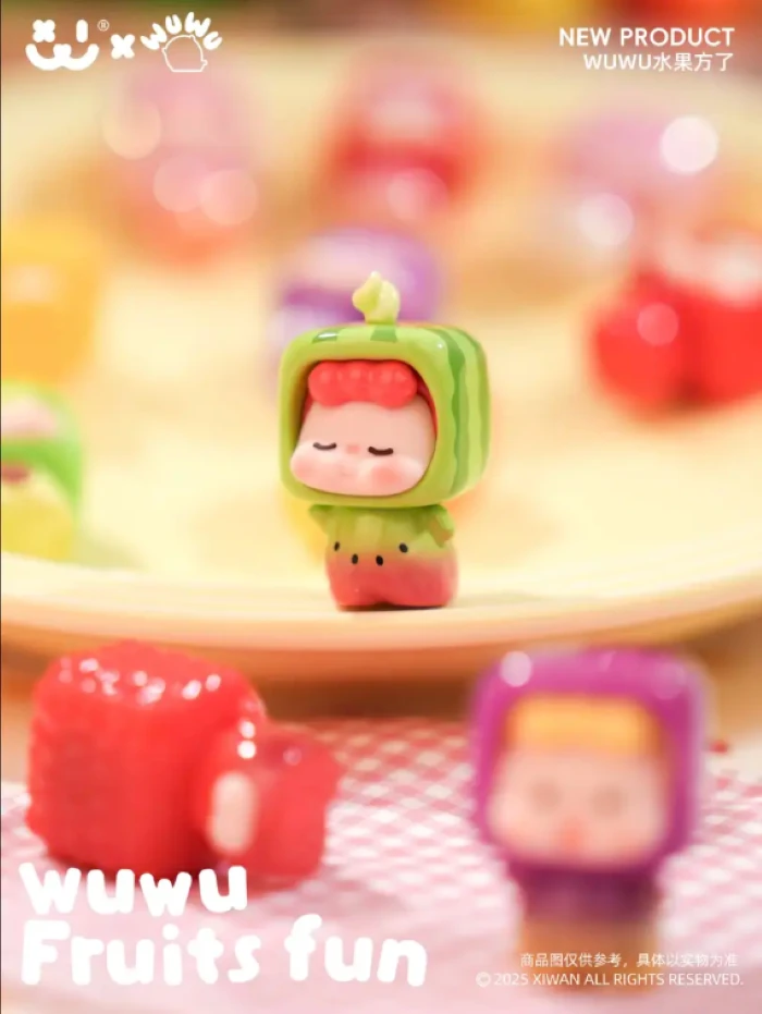 【拆盒】阿玛莉莉丝wuwu水果方了系列萌粒潮玩盲盒盲袋