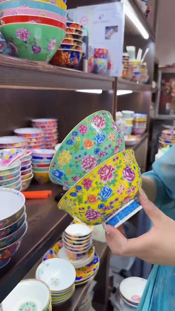 瓷片6英寸面碗2个景德镇陶瓷