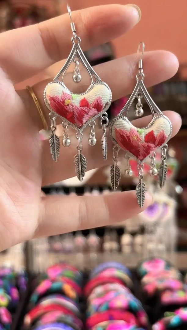 织绣艺枝独绣老绣饰品37