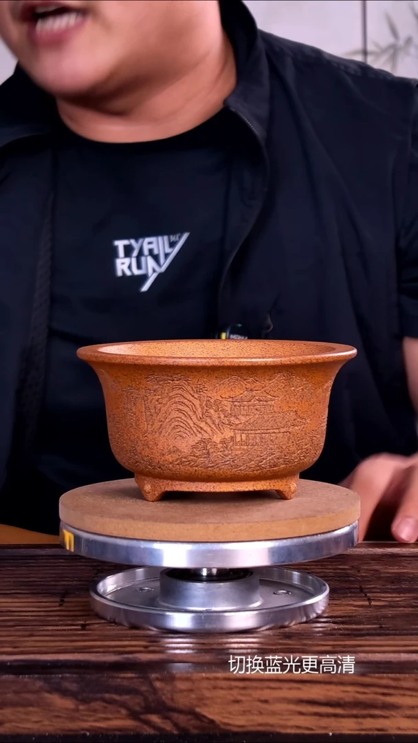 紫砂花盆紫砂花盆内口12-6