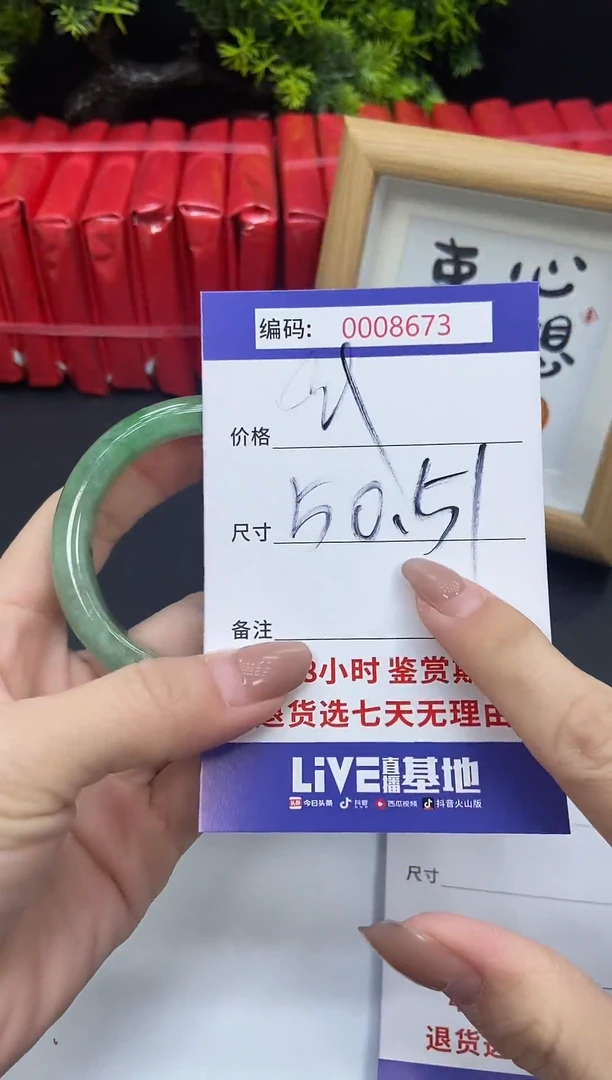 未镶嵌手镯翡翠0008673