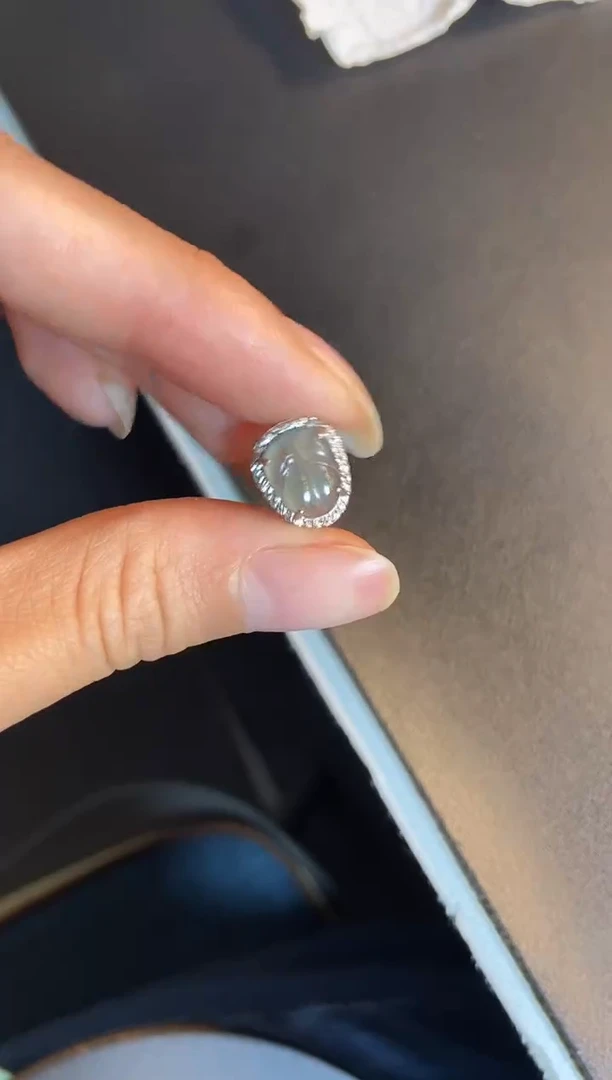 吊坠(不含链)银S925镶嵌翡翠1