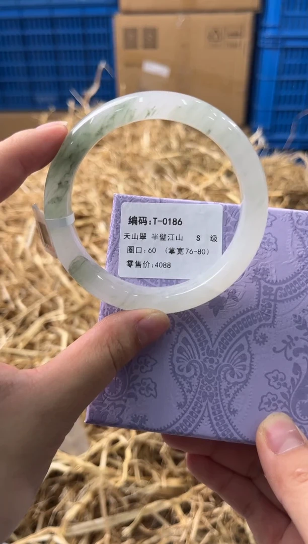 未镶嵌手镯石英质玉T-0186