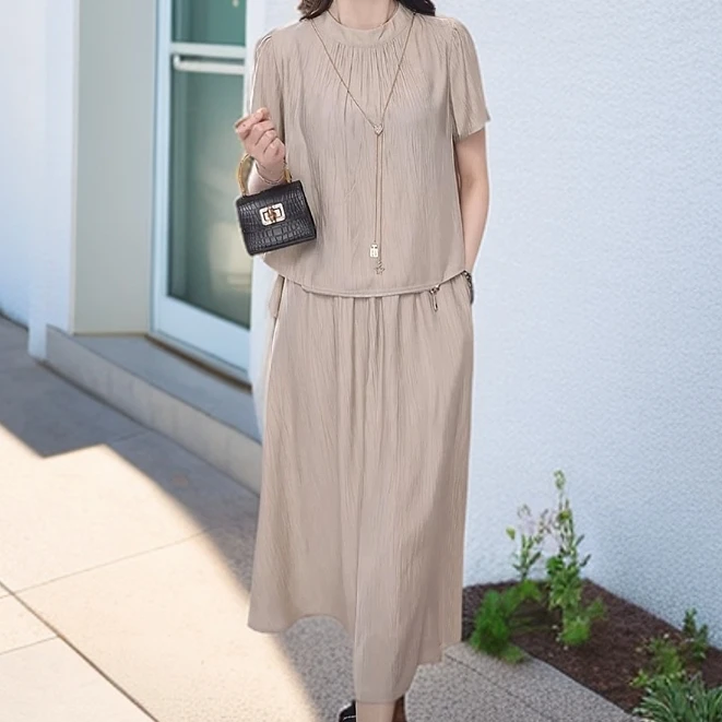 982#【木兮兮专属】2025年夏季新款气质显瘦时尚休闲修身百搭套装女