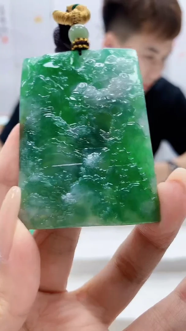定制翡翠未镶嵌L*.4868xx-毛货挂件134