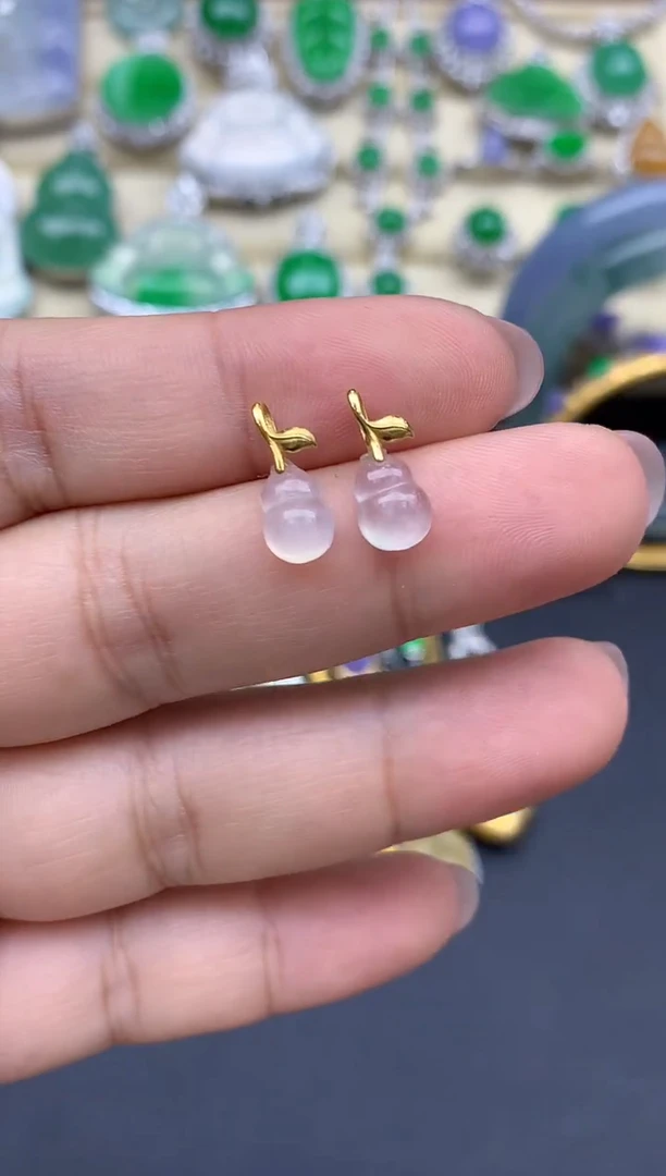 翡翠18K金镶嵌颈饰34-春日珠宝