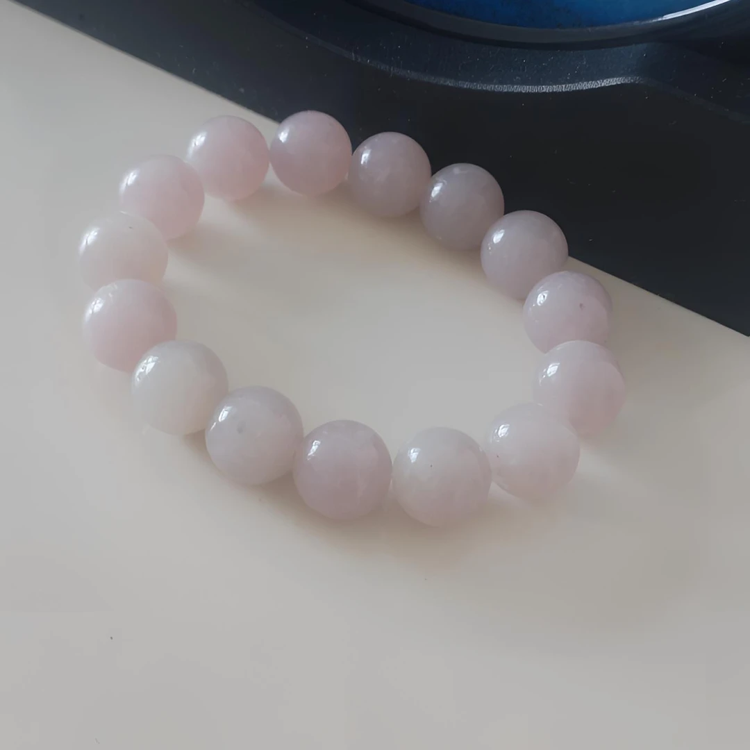 三石珠宝石英岩玉佘太翠浅紫色手串气质时尚多样性发货其一