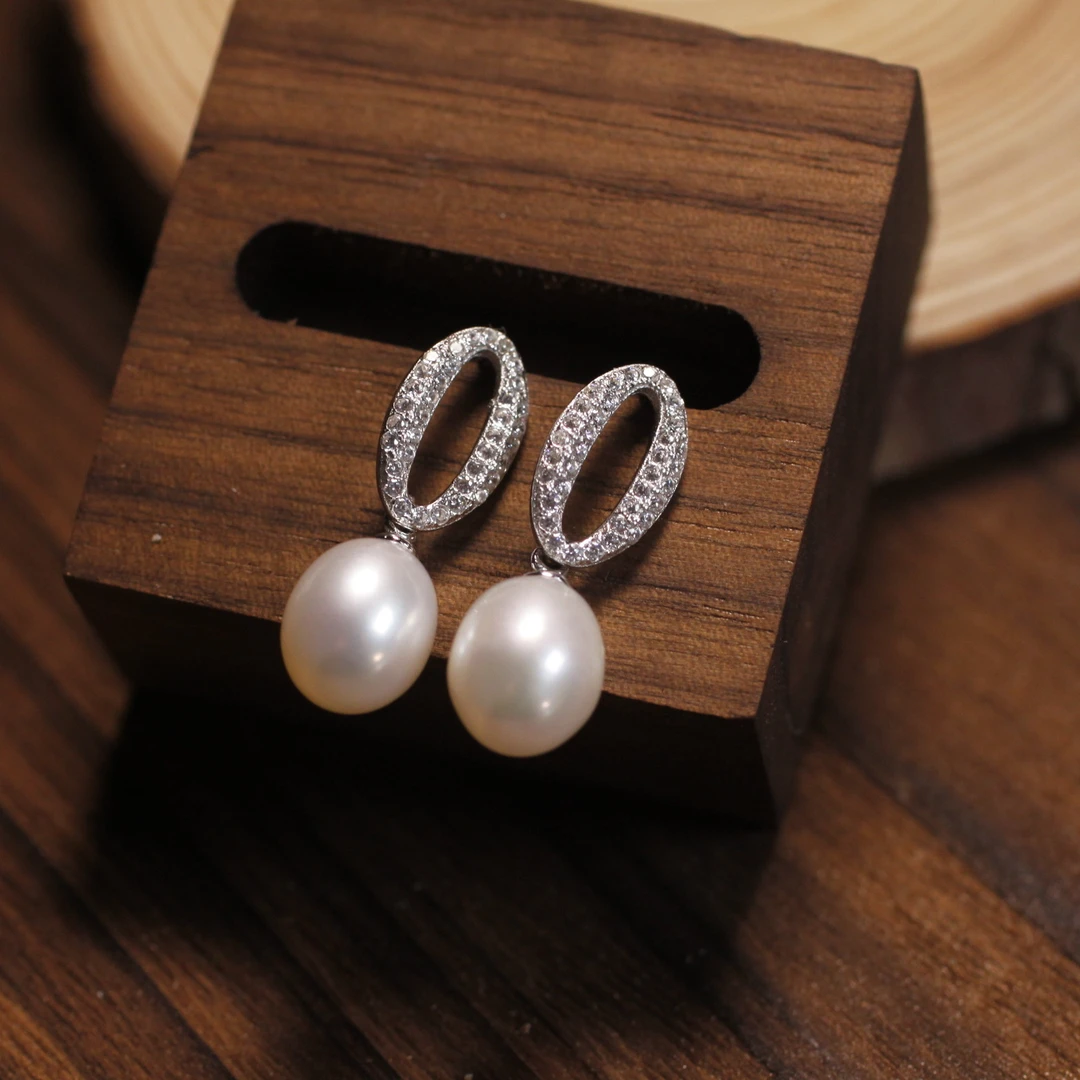 【略懂珠宝】珍珠O型耳钉多样性发货  ZK23122212发其一