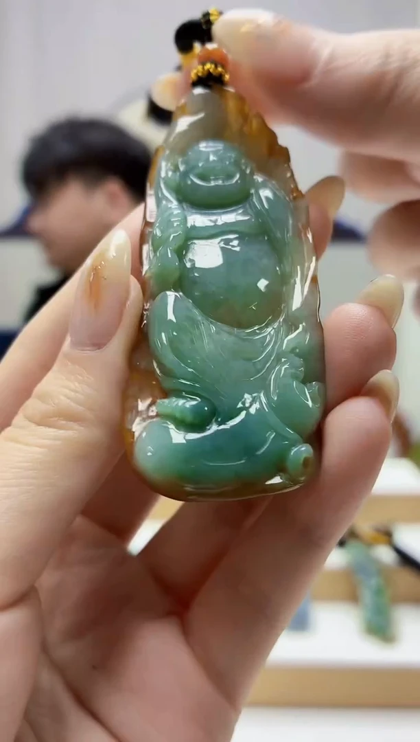未镶嵌定制翡翠5060jw-毛货挂件56