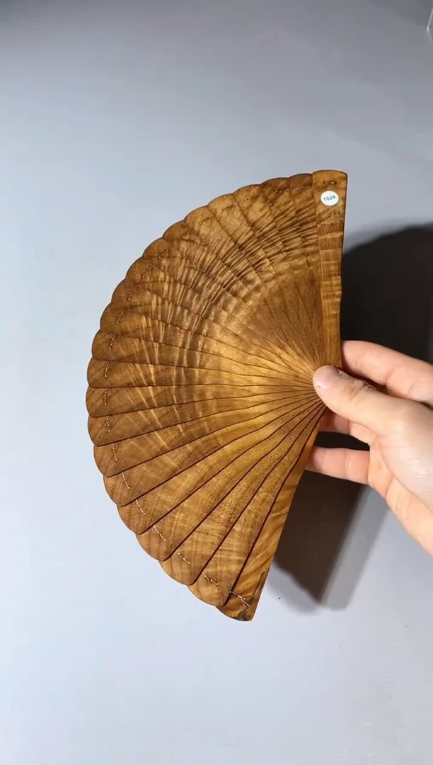 金丝楠102号16cm金丝楠木小叶桢楠扇子