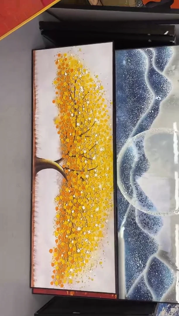 横款ジ**宝横版黄金树装饰画