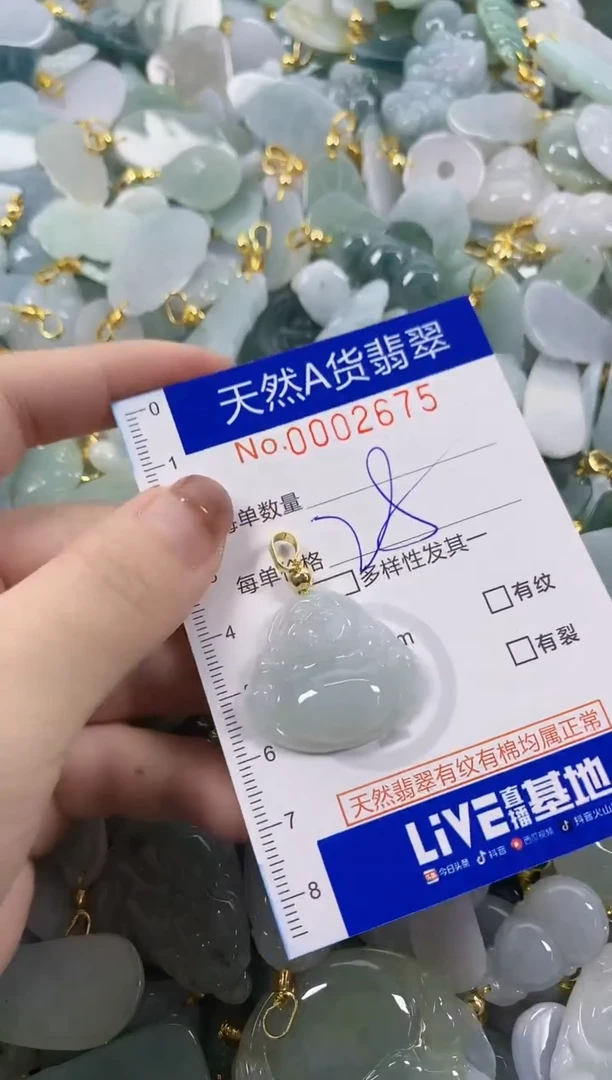 颈饰未镶嵌翡翠天然A货翡翠