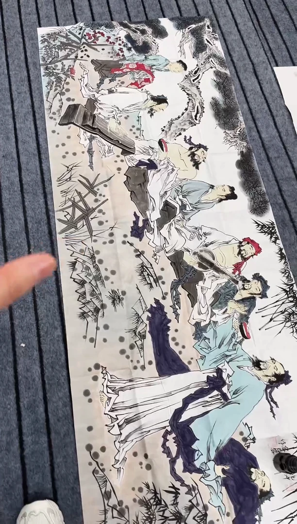 国画精品六尺竹林