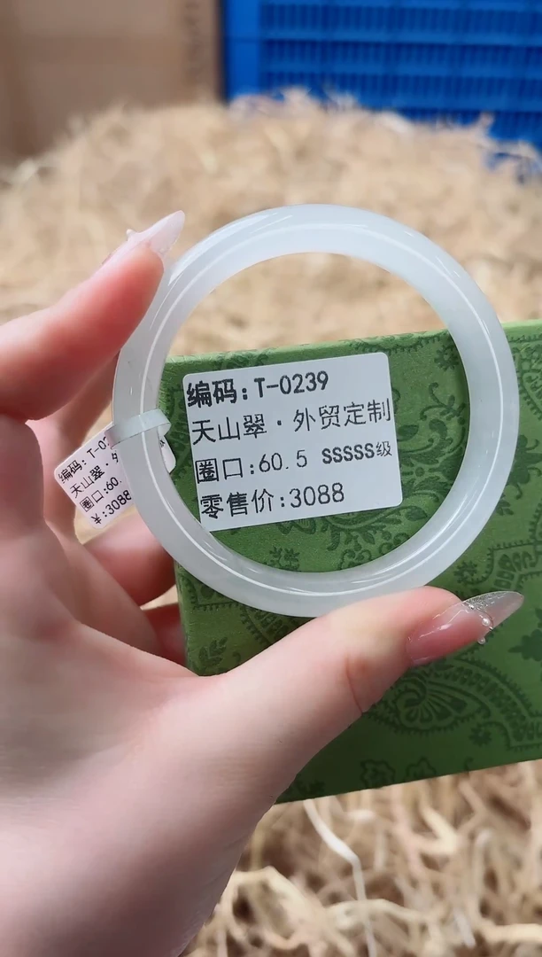 未镶嵌手镯石英质玉T-0239