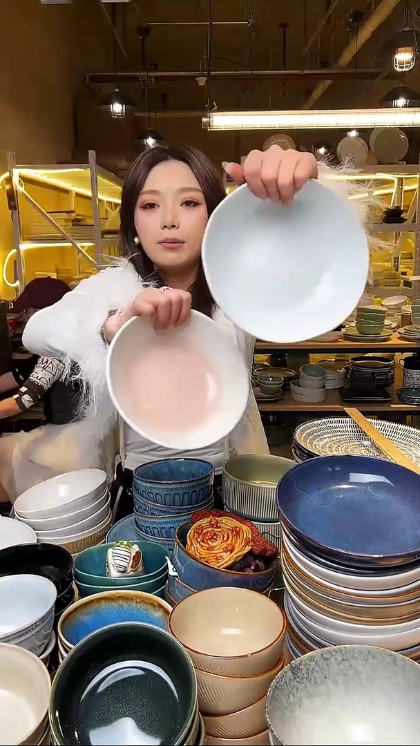 瓷200外贸尾货窑变釉下彩默认微瑕