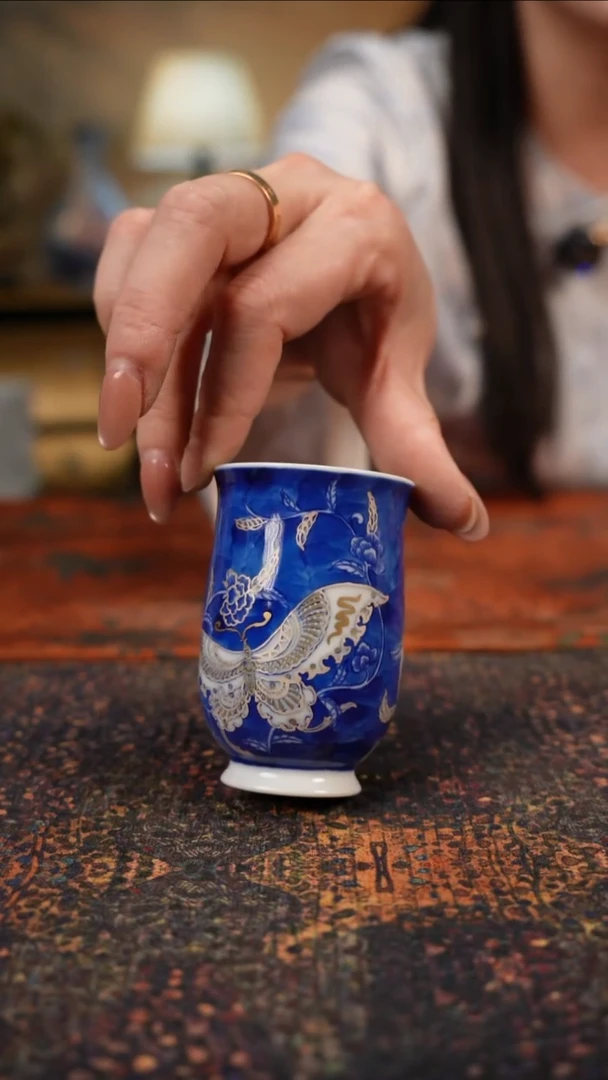 杯景德镇陶瓷杯碗柴烧多人