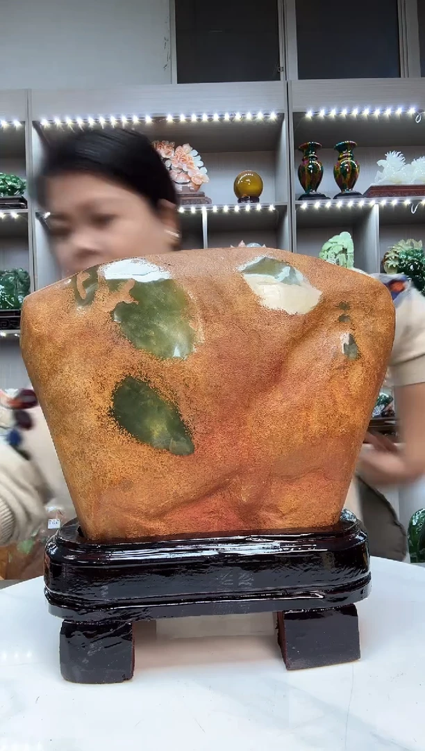 石材天然石材家居摆件办公室客厅玄关高档摆件